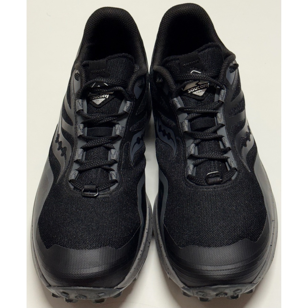 Saucony Peregrine 12 Mens Trail Running Shoes Black Charcoal S20737-05 Size 12 - Picture 2 of 6